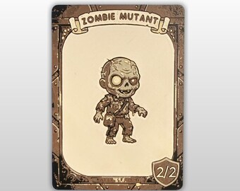 Magic the Gathering Zombie Mutant Token 2/2
