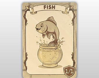 Magic the Gathering Fish Token 1/1
