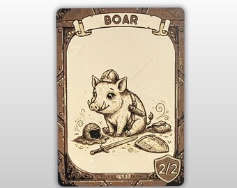 Magic the Gathering Boar Token 2/2