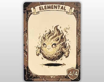 Magic the Gathering Elemental Token 4/4