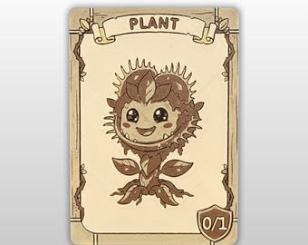 Magic the Gathering Plant Token 0/1