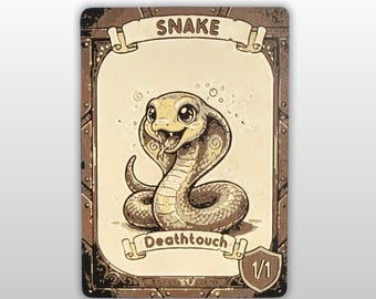 Magic the Gathering Snake Token 1/1