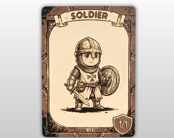 Magic the Gathering Soldier Token 1/1