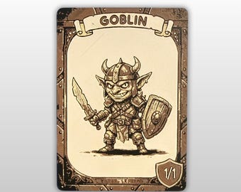 Magic the Gathering Goblin Token 1/1