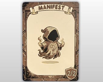 Magic the Gathering Manifest Token 2/2