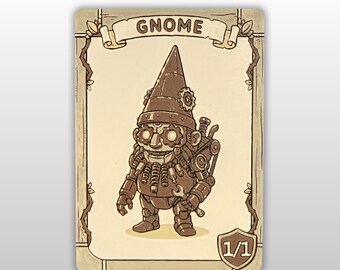 Magic the Gathering Gnome Token 1/1