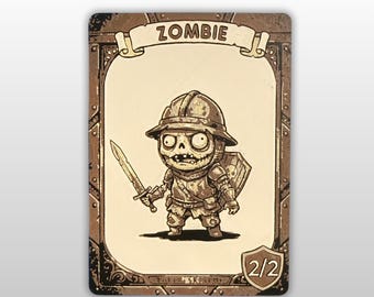 Magic the Gathering Zombie Token 2/2