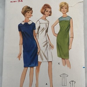 Butterick 4034 Vintage 1970s A-Line Dress & Tunic Sewing Pattern Size 14 UNCUT