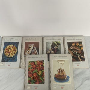 Set of 6 Time-Life Foods of the World Cookbooks - Spiral Bound