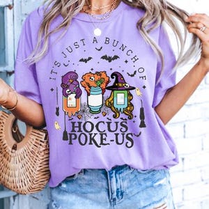 Hocus Poke-us Witch Nurse Halloween Shirt, Comfort Colors® , Medical Lab Tech Halloween Tee, ER Crew Shirt, Spooky Health Professional Shirt
