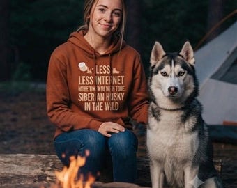 Felpa Unisex Siberian Husky into The Wild