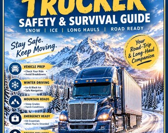 Winter Trucker Safety Guide | Snow, Ice, Mountain Roads (Digital PDF)