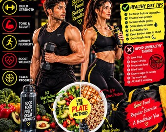 Vibrate Move Glow 30 Day Workout & Nutrition Planner (PDF Download)
