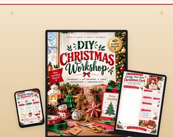 DIY Christmas Workshop: 40+ Projects, Ornaments, Wrapping, Cards (PDF)