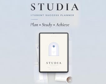 Undated Student Success Planner | Hyperlinked Academic Agenda (PDF)
