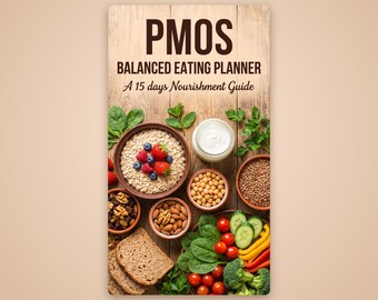 PCOS Meal Plan Printable, PMOS Balanced Eating Planner, 15 Day Diet Plan with Grocery Lists, Swaps & Tracker PDF