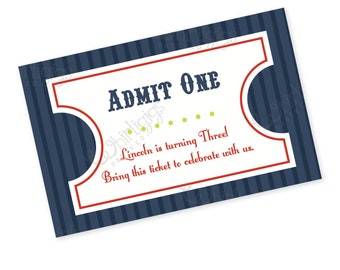 Editable Tickets Template - Train Party Admission Tickets or Boarding Pass - Editable Carnival Tickets