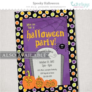 Halloween Party Decorations Instant Download PDF Printable AND Editable ...