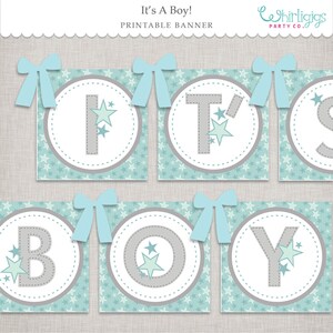 It's A Boy Banner Printable File - Etsy