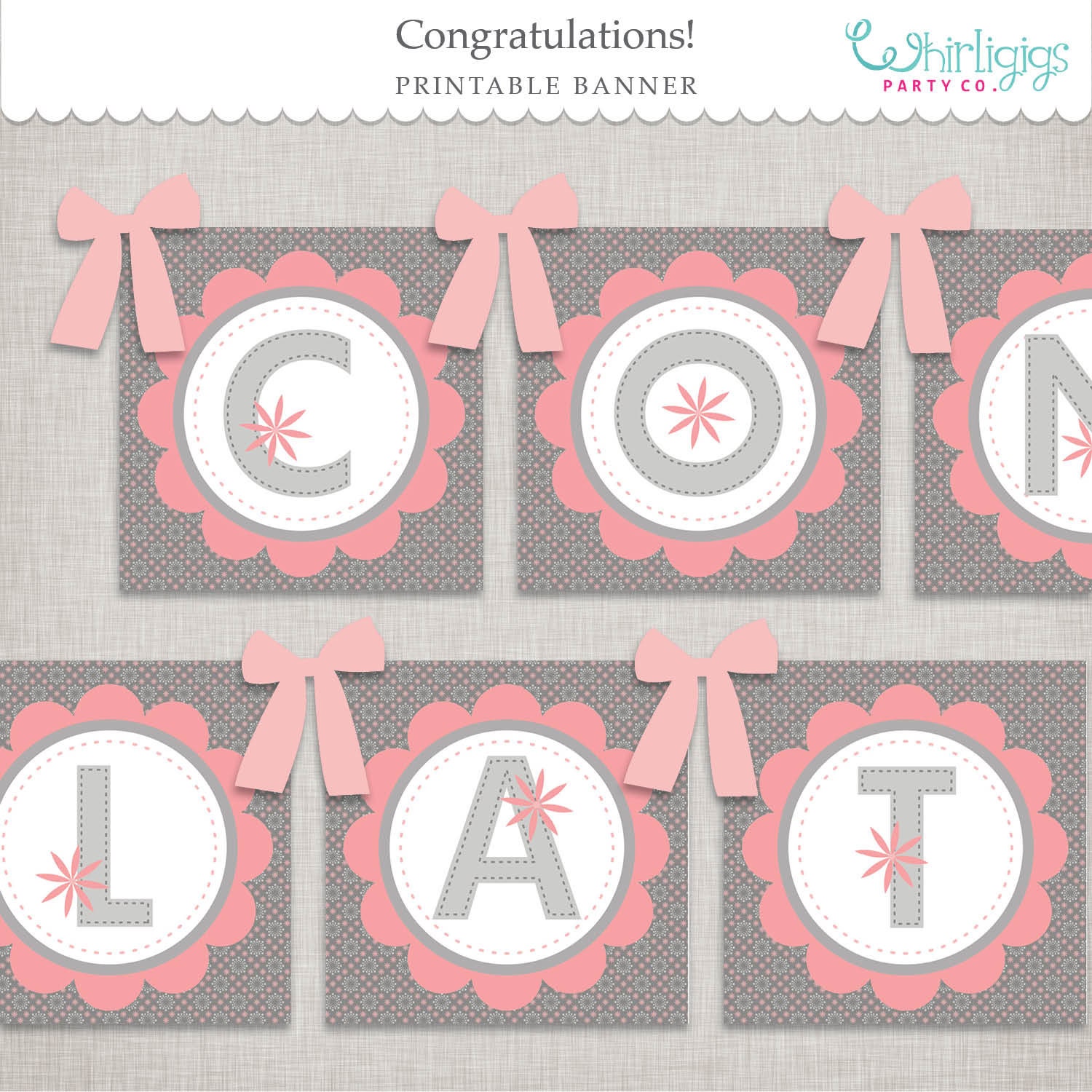 Crimson Floral Congratulations Banner Printable Report Immediate Down load picture about Congratulations Banner Free Printable named Red Floral Congratulations Banner Printable Report Instantaneous Down load