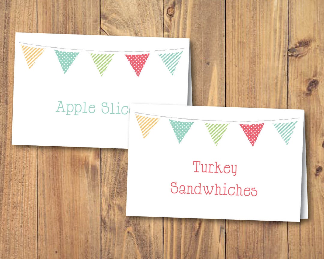 Editable Tent Cards Cute Tent Cards to Instantly Download Etsy