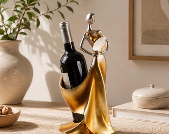 Soporte para botellas de vino, botellero de mesa, botellero decorativo