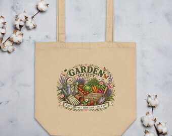 Sac fourre-tout de la Garden Society, cadeau idéal pour les passionnés de jardinage, sac pour marché botanique, sac pour marché fermier