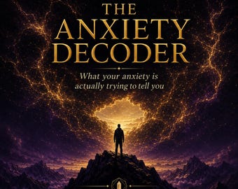 Anxiety Workbook for Overthinking & Racing Thoughts | DECODE Method 7 Day Nervous System Reset | Somatic Anxiety Relief | Instant Download