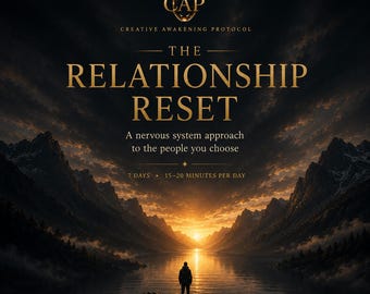 Relationship Workbook for Anxious Attachment | PATTERN Method 7 Day Reset for Dating & Love Patterns | Somatic Journal | Instant Download