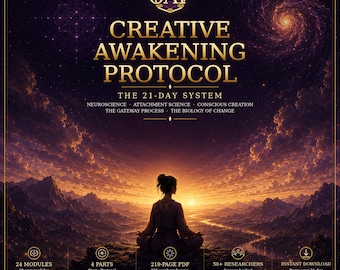 Inner Child Workbook for Repeating Patterns | ARC Method 21 Day Identity & Nervous System Reset | 219 Page Somatic PDF | Instant Download