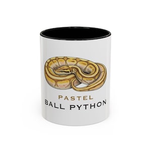 Ball Python Mug, Vintage Naturalist Coffee Cup, Snake Lover Gift, Reptile Owner Gift, Cute Pet Coffee Mug, Herpetology Gift
