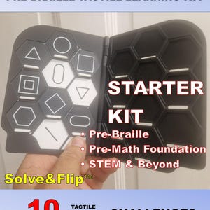 点字入門用触覚スターターキット、自己チェック機能付き感覚マッチングゲーム、視覚障害者向け学習玩具、視覚障害者向け作業療法ツール