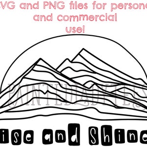 Mountain svg, Mountains svg file, Mountain clipart, Camping svg, Mountain silhouette svg, Mountain cricut, Camp svg cut file, Camping vector