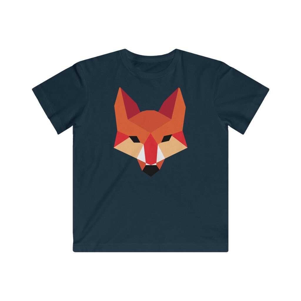 Kids Geometric Fox Tshirt Kids Shirts Kid Tshirt Fox Etsy