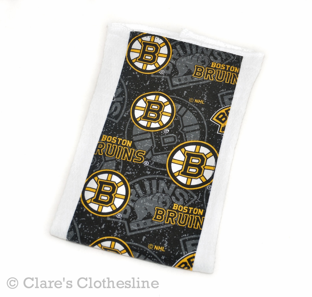 Boston Bruins Baby Burp Cloth Bruins Black Hockey Burp Rag Boston