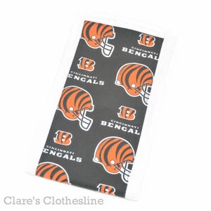 Cincinnati Bengals Baby Burp Cloth | Bengals Football Burp Rag | Ohio Sports Fan Baby Gift | New Baby Gift | Baby Shower Gift |Ready to Ship