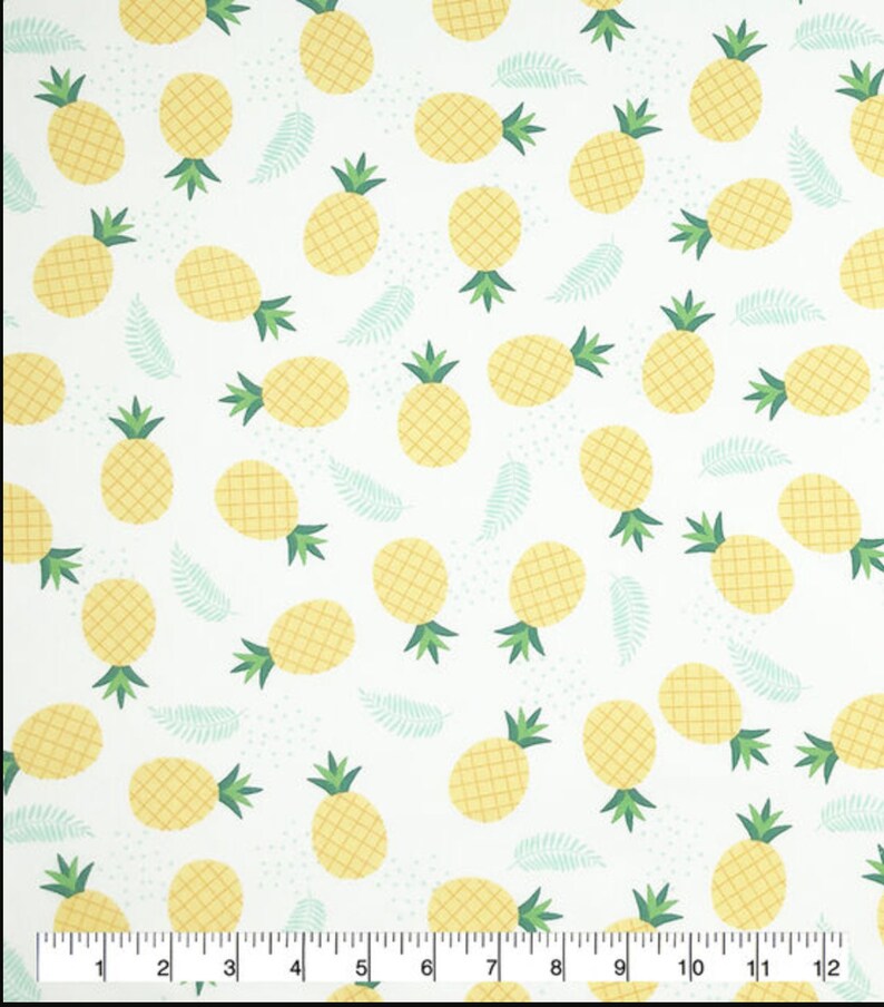 Pineapple Bandana Baby Bib Yellow Pineapples Flannel and Etsy