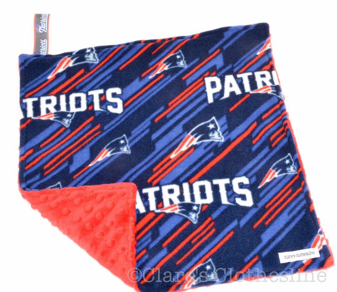 New England Patriots Baby Lovey Blanket Patriots Football Etsy