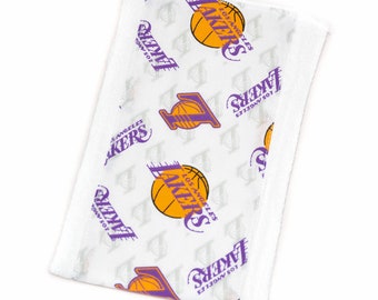 Los Angeles Lakers Baby Burp Cloth | LA Lakers Basketball Burp Rag | California Baby Gift | Baby Lakers Fan | Ready to Ship