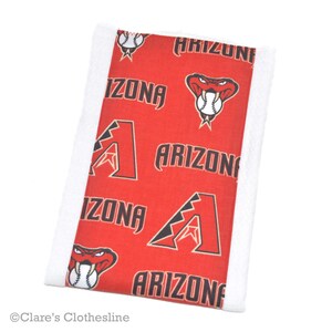 Arizona Diamondbacks Burp Cloth: Baseball Baby Gift, Cotton Burp Rag