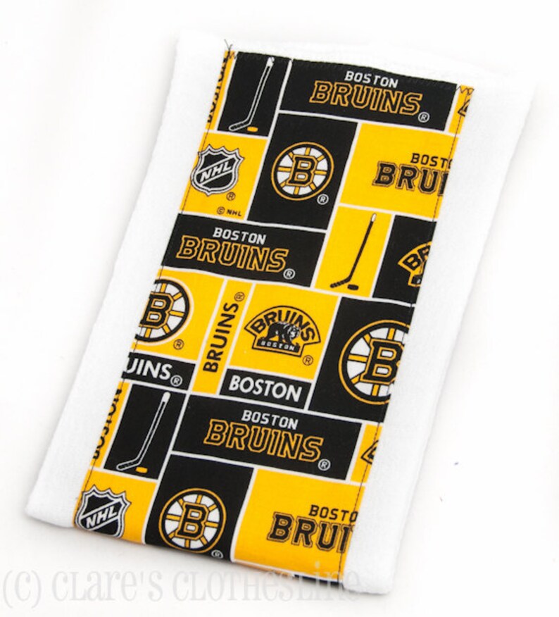 Boston Bruins Baby Burp Cloth Bruins Black and Gold Hockey Etsy