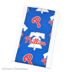 Philadelphia Phillies Baby Burp Cloth | Phillies Baseball Burp Rag | Philadelphia Sports Fan Baby Gift | Baby Shower Gift | Ready to Ship