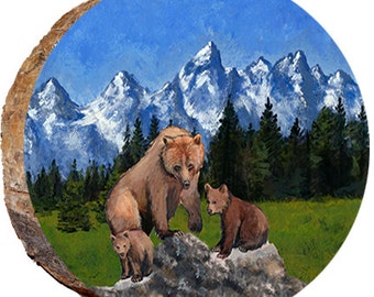 DAB035 Tetons with Three Bears