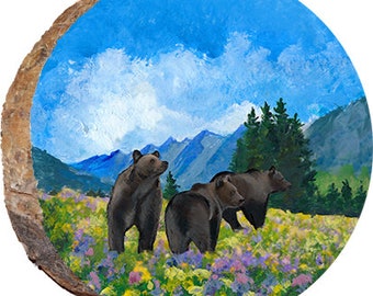 Bears Loving Flowers DAB202