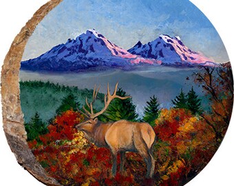 Elk in Autumn Mountain DAE456