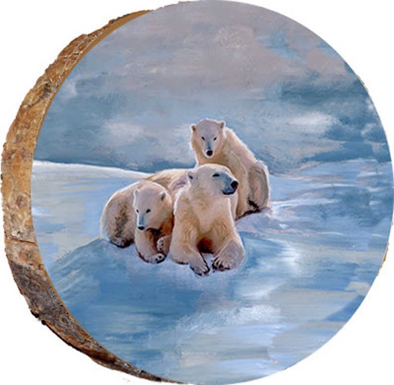 DAB045 Three Polar Bears