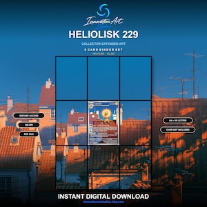 Heliolisk 229-inspirerad utökad konst | Ascended Heroes 9-fickapärm | Digital nedladdning