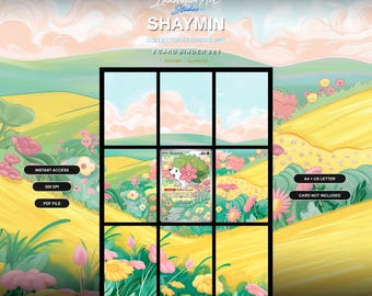 Shaymin 185/182 Inspired Extended Art | Destined Rivals 9 Pocket Binder Display | Digital Download