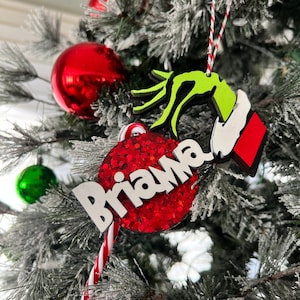 Grinch Ornament Personalized-family ornament