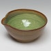 Raw Sienna and Celadon Pouring Bowl